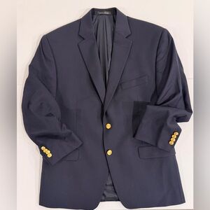 Ralph Lauren Navy Blazer with Gold Accents